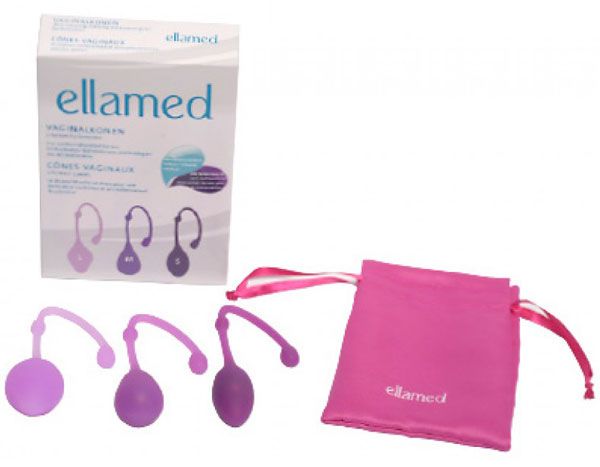 Coni vaginali ELLAMED 3 forme / 3 pesi 3 pezzi