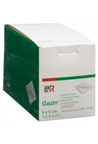 Set di garze Gazin 5x5cm 12 pieghe sterili 20 x 5 pezzi