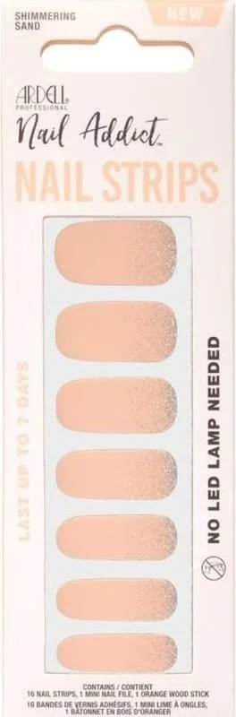 ARDELL Nail Addict Strips Shimmering Sand 16 pezzi