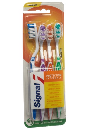 Spazzolino di segnalazione medio 4 Famiglia 4 pezzi
