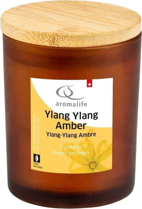 Candela profumata AROMALIFE in vaso Ylang-Ylang Amber