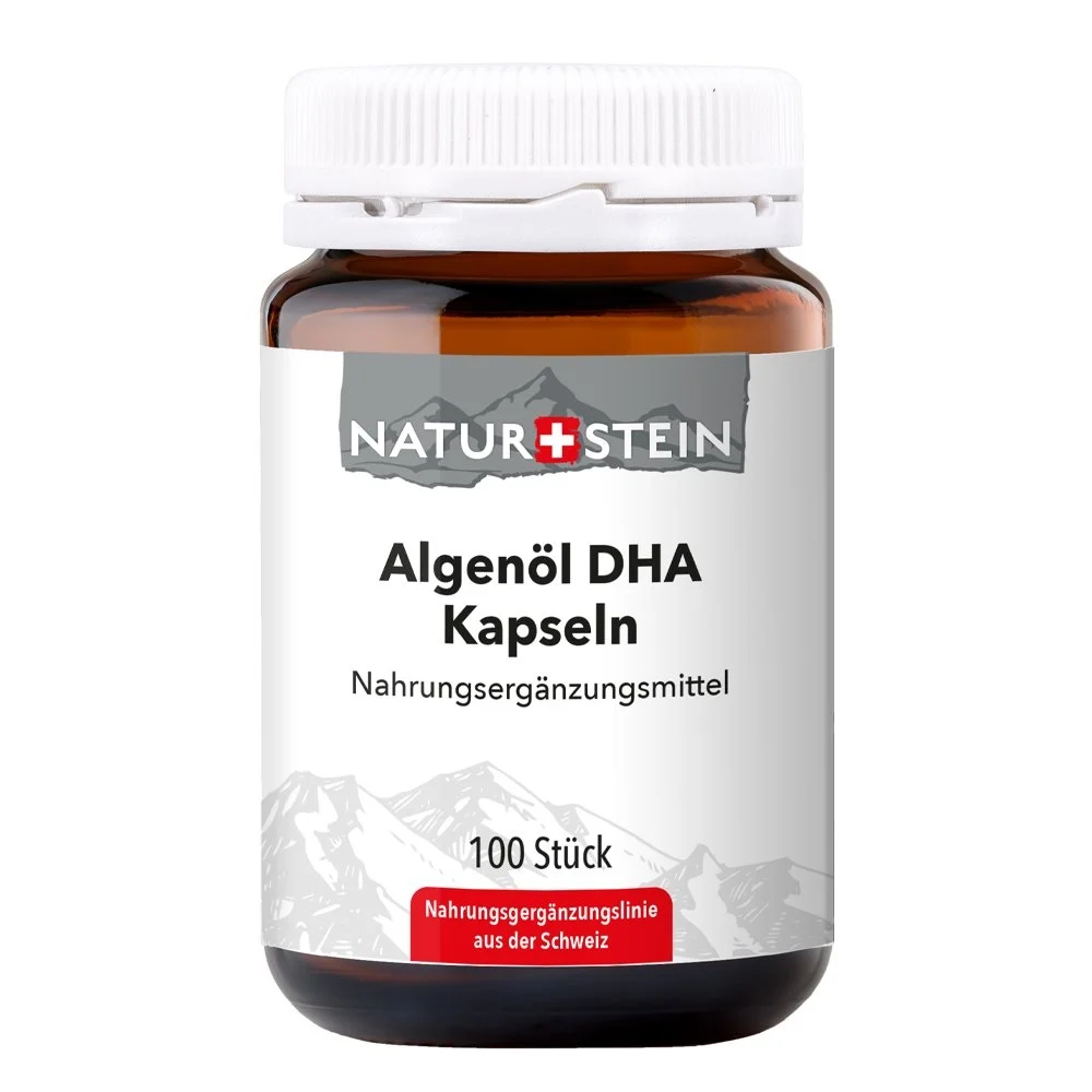 NATURSTEIN Olio di alghe DHA Capsule di vetro 100 Capsule