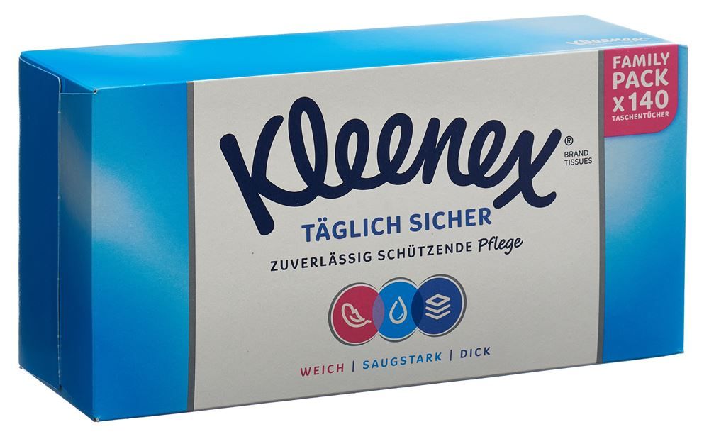 Fazzoletti Kleenex Cassaforte giornaliera 140 pezzi