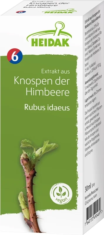 HEIDAK Bud Raspberry Rubus idaeus Bottiglia di macerato di glicerina 500ml