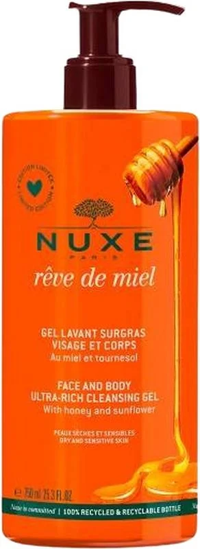 Nuxe Rêve de Miel Gel Lavant Surgras 750ml