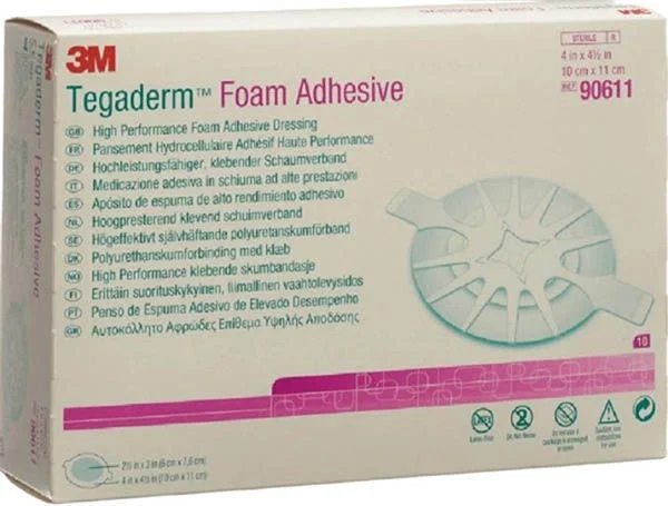 3M TEGADERM FOAM HP schiuma compressa 14x17,1cm adesivo 5 pezzi
