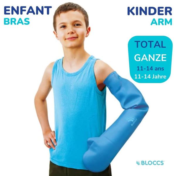 BLOCCS Protezione impermeabile per il braccio da bagno e doccia 20-33/66 cm, XL bambino 