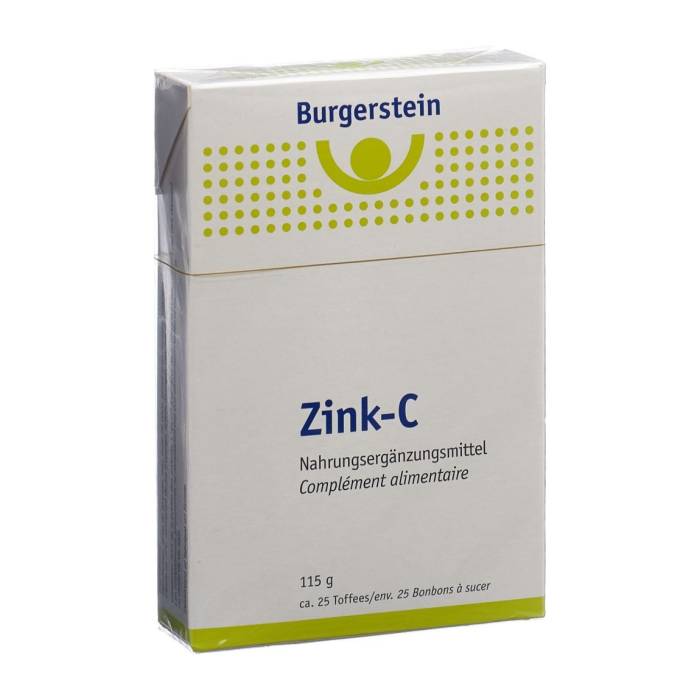 BURGERSTEIN Zinco-C - Caramelle 115g