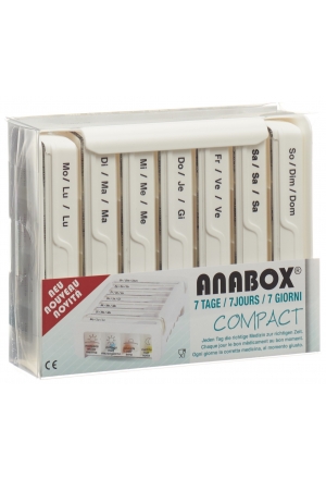 Anabox Compact 7 giorni tedesco/francese/italiano bianco