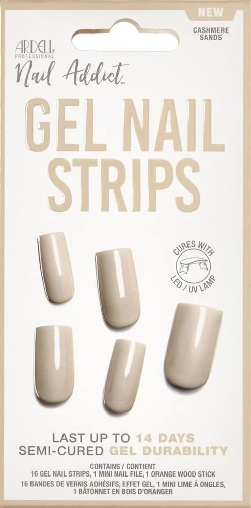 ARDELL Nail Addict Gel Strips Cashm Sands 16 pezzi