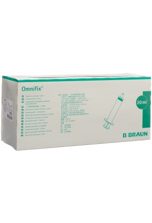 Siringa OMNIFIX 20ml Luer senza lattice 100 pezzi