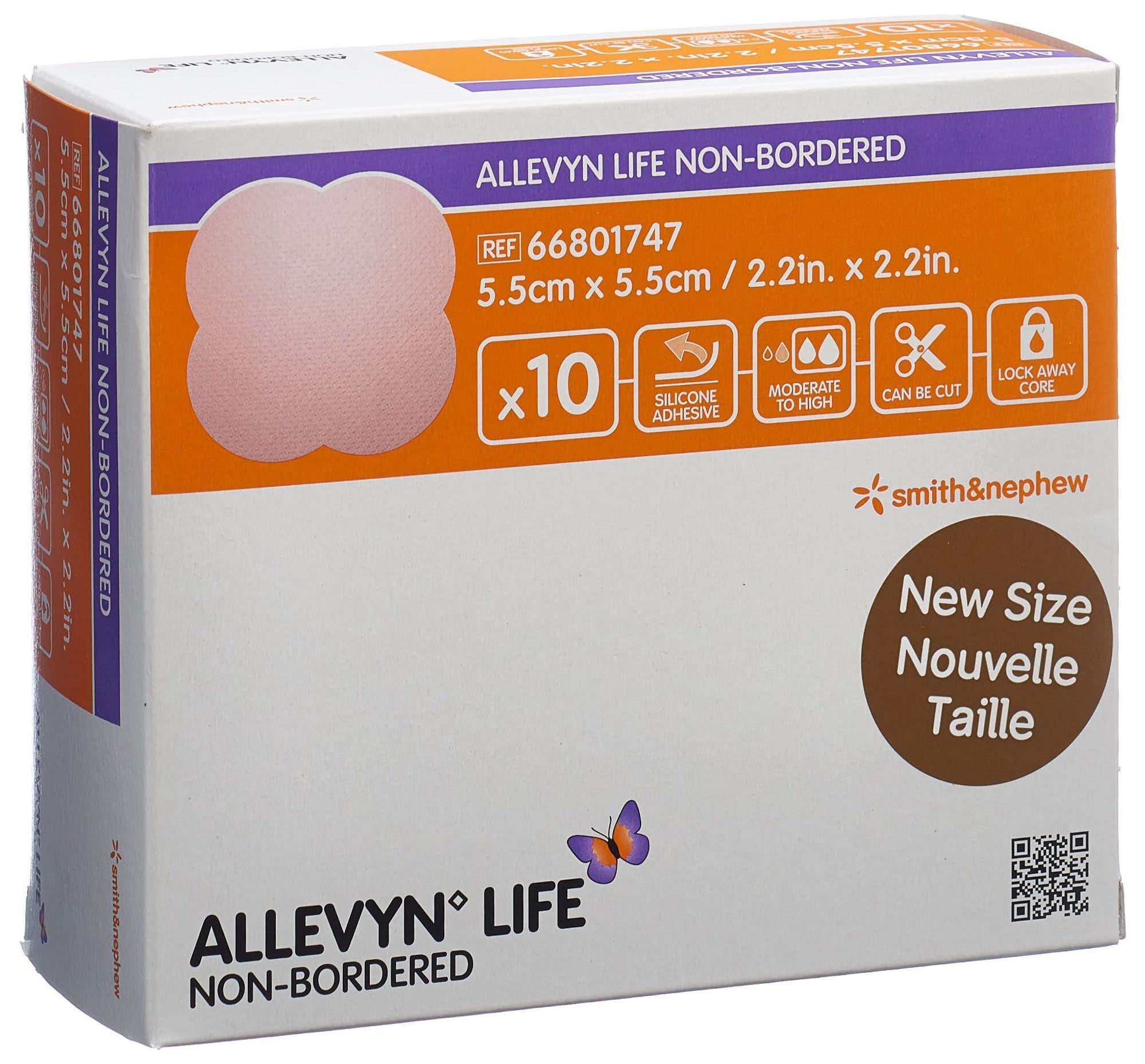 Allevyn Life non bordato 5,5x5,5 cm 10 pezzi