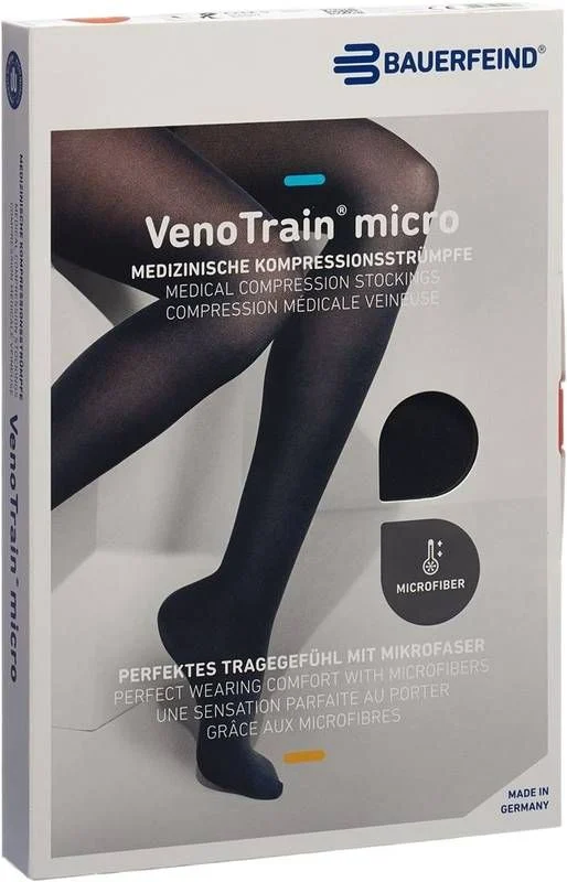 Bauerfeind VT MICRO AG KKL2 S n/l piede aperto nero microstallone 1 paio