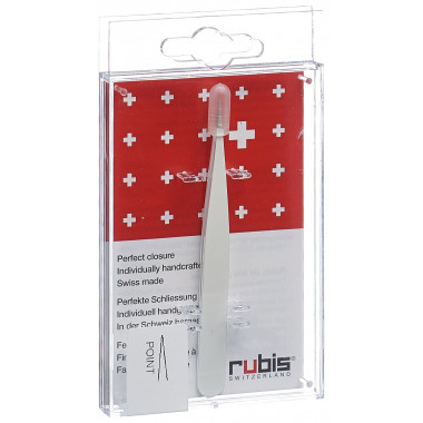 Pinzette Rubis a punta bianche Inox