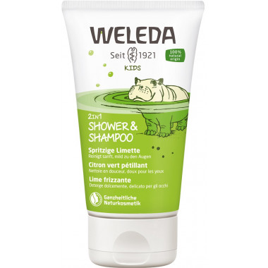 Weleda KIDS 2 in 1 Doccia e Shampoo al Lime Frizzante 150ml