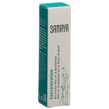 Sanaya Aroma & Fiori di Bach Roll on Concentration Organic 10ml