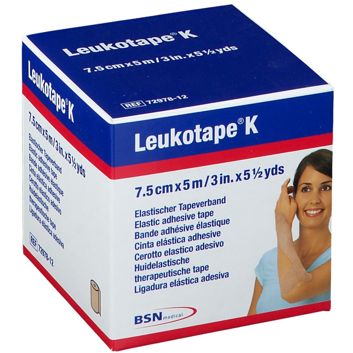 Nastro kinesiologico Leukotape® K 5mx7,5 cm color pelle