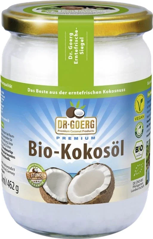 DR. GOERG olio di cocco crudo in vetro 500ml