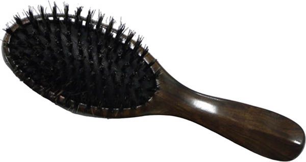 Spazzola HERBA oliata di cervo/nylon ovale di faggio