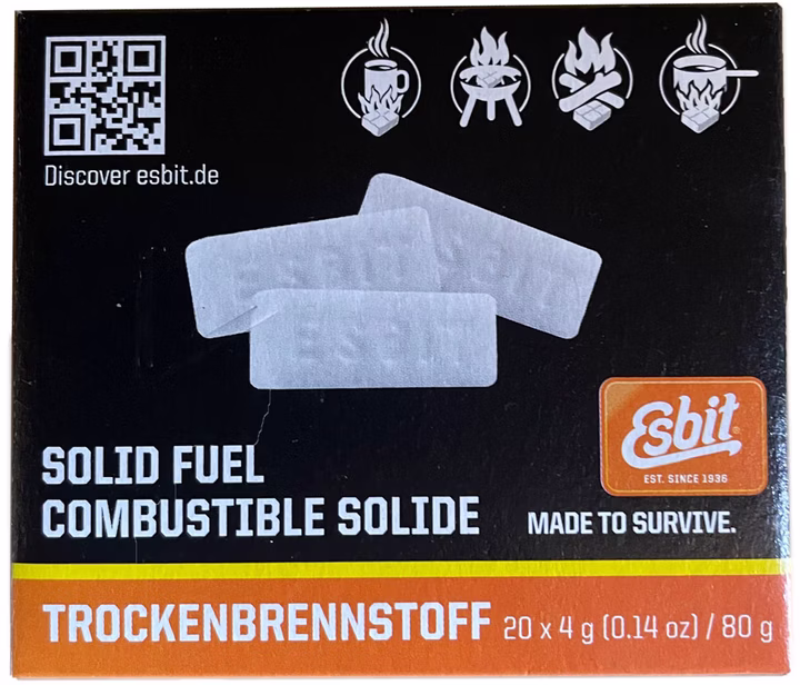 Compresse di carburante secco ESBIT 20 x 4 g