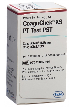 Coaguchek XS PT PST tedesco/italiano/olandese/francese 24 pezzi