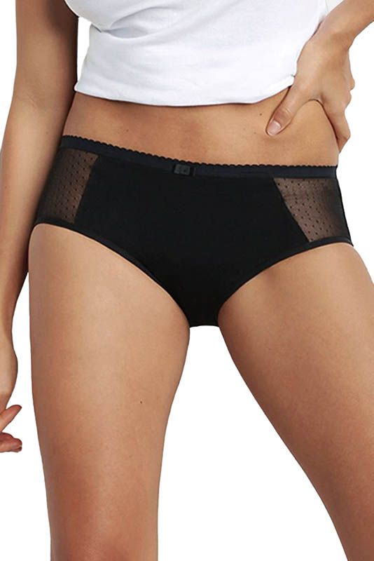 DIM Briefs Lace Stark 48-50 nero con dettaglio in rete