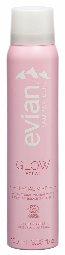 EVIAN nebbia per il viso, spray luminoso Aeros 100ml