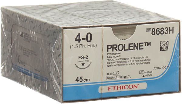 PROLENE 45cm blu 4-0 FS-2S 36 pezzi
