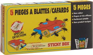 Trappola per scarafaggi Sticky Box 5 pezzi