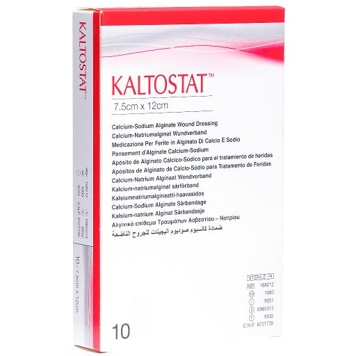 KALTOSTAT compresse 7,5x12cm sterili 10 pezzi