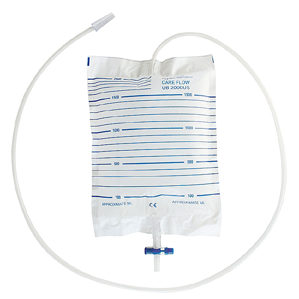 Gribi Pharmaplast sacchetto per urina 2,0l/90cm zip + scarico 200 pezzi
