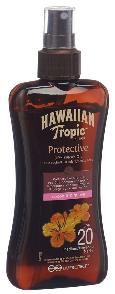 HAWAIIAN TROPIC Olio solare spray secco SPF20 200ml
