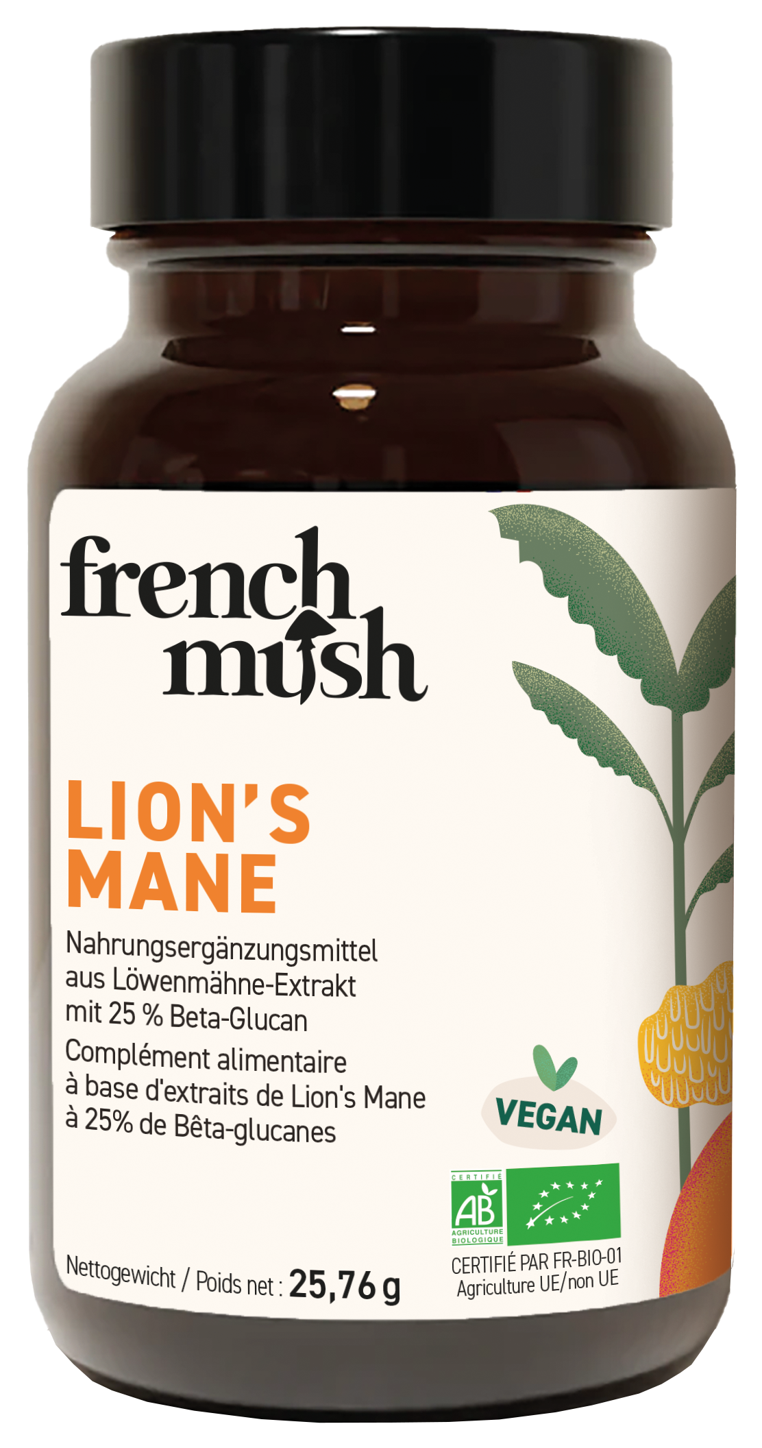 Mush francese Capsule di criniera di leone 56 pezzi