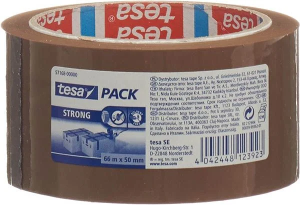 Nastro da imballaggio TESA PP 66m:50mm marrone forte