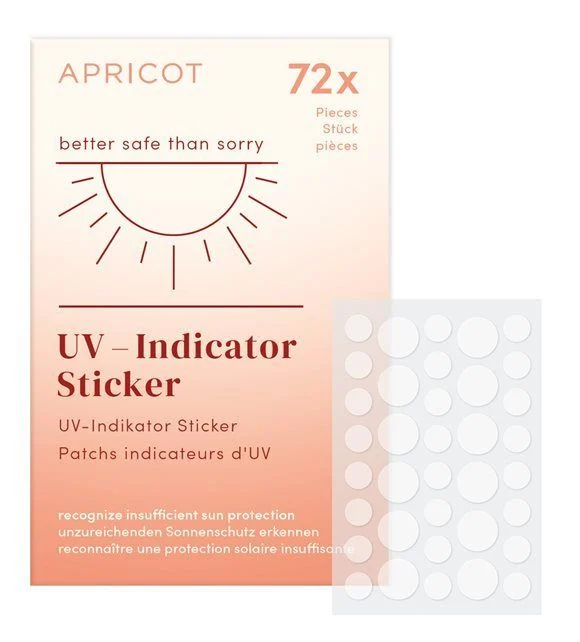 Adesivi indicatori UV APRICOT Meglio prevenire che curare 72 pezzi