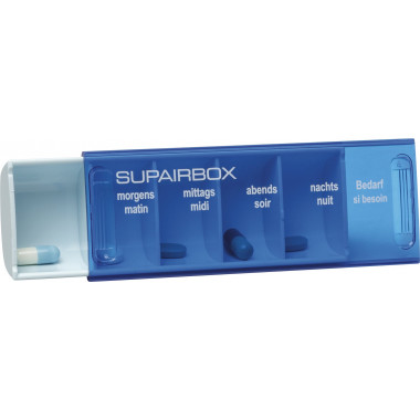 Supairbox day box tedesco/francese blu pastello