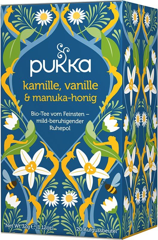 Pukka Camomilla Vaniglia e Miele di Manuka Tè biologico 20 bustine