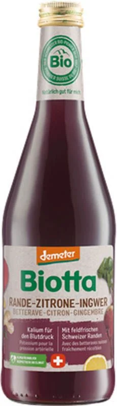 BIOTTA Rande Limone Zenzero Demeter 6 Fl 5dl
