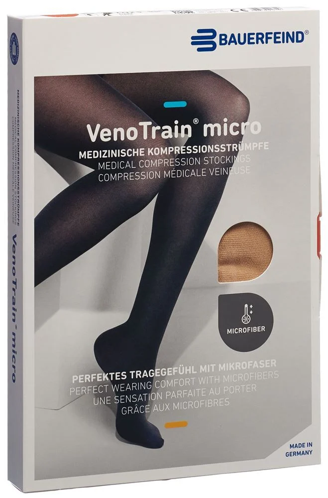 Bauerfeind VT MICRO AG KKL2 M n/s piede aperto crema microstallone 1 paio