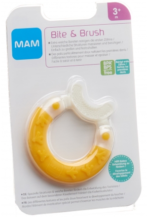 Anello per dentizione MAM Bite & Brush 3+ mesi