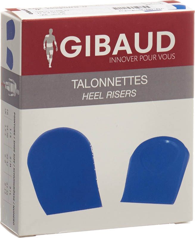GIBAUD solette per tallone taglia 2 39-42 silicone bl 1 paio