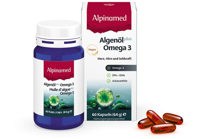 ALPINAMED Olio di alghe più Omega 3 Capsule 120 Capsule
