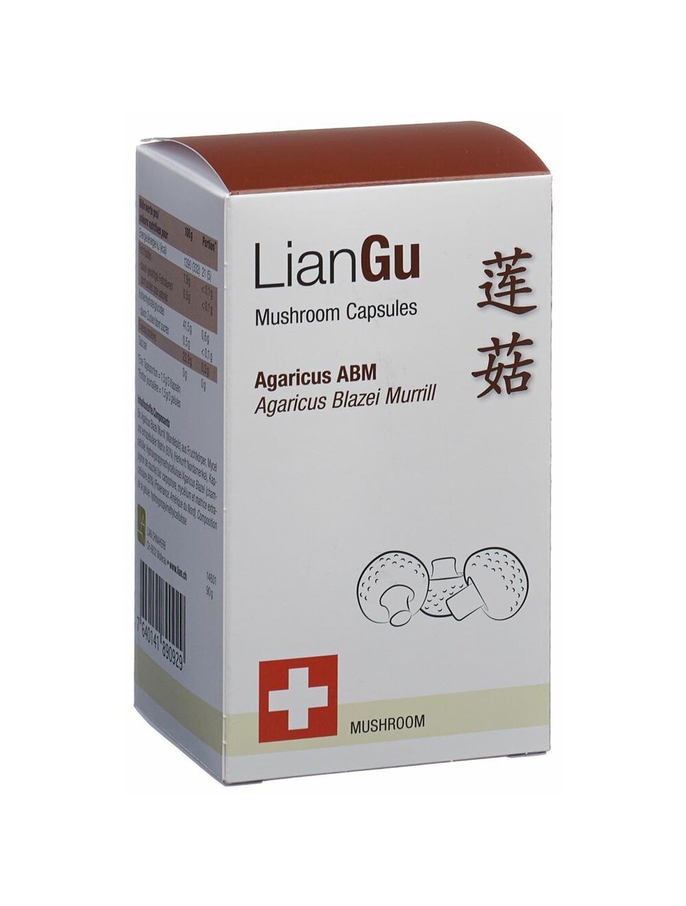 LianGu Agaricus ABM Mushrooms Kapseln 180 Stück