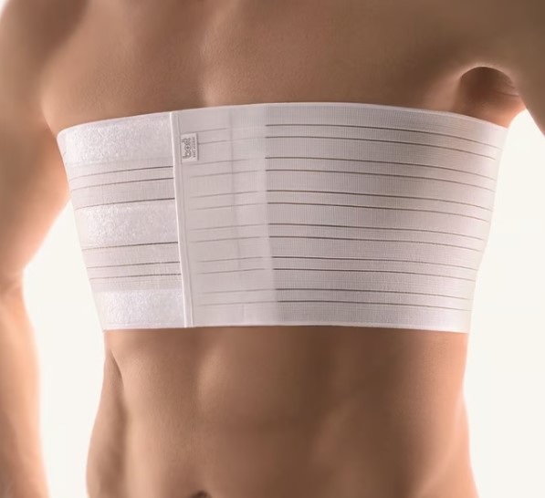 BORT cintura elastica a coste XL uomo bianco