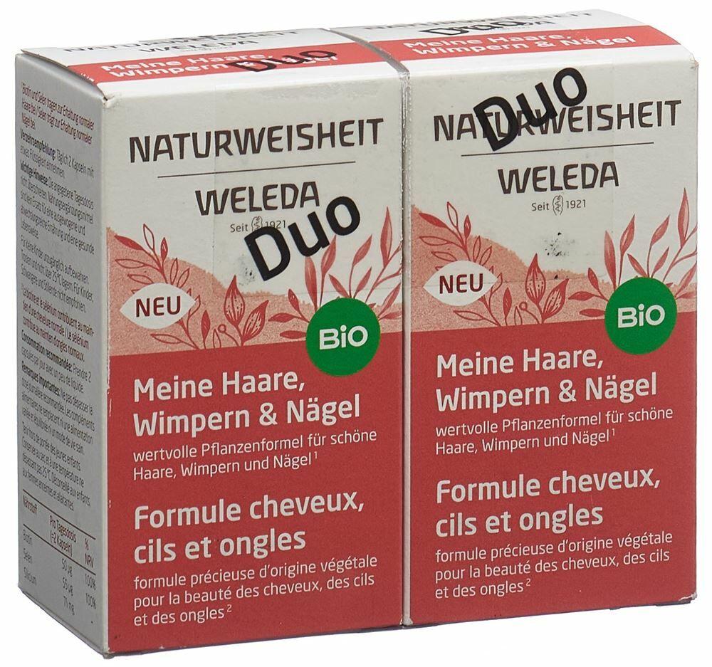 Weleda NATURWEISHEIT I miei capelli, ciglia e unghie 2 x 46 pezzi