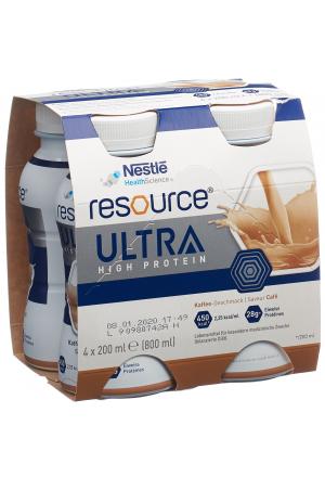 Resource Ultra High Protein Kaffee 4 Fl 200ml
