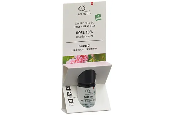 AROMALIFE Olio essenziale di rosa 10 % BIO Fl 5ml