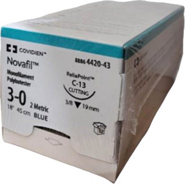 NOVAFIL 45cm blu C-13 3-0 12 pezzi