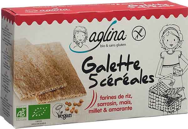 AGLINA Galette 5 Cereali Biologici 160g