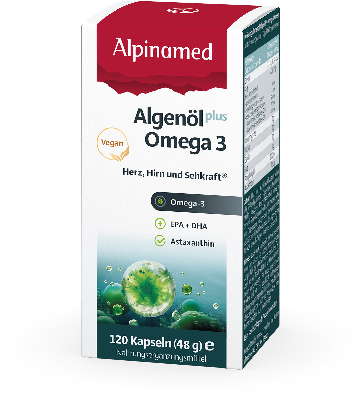 ALPINAMED Olio di alghe più Omega 3 Capsule 120 Capsule